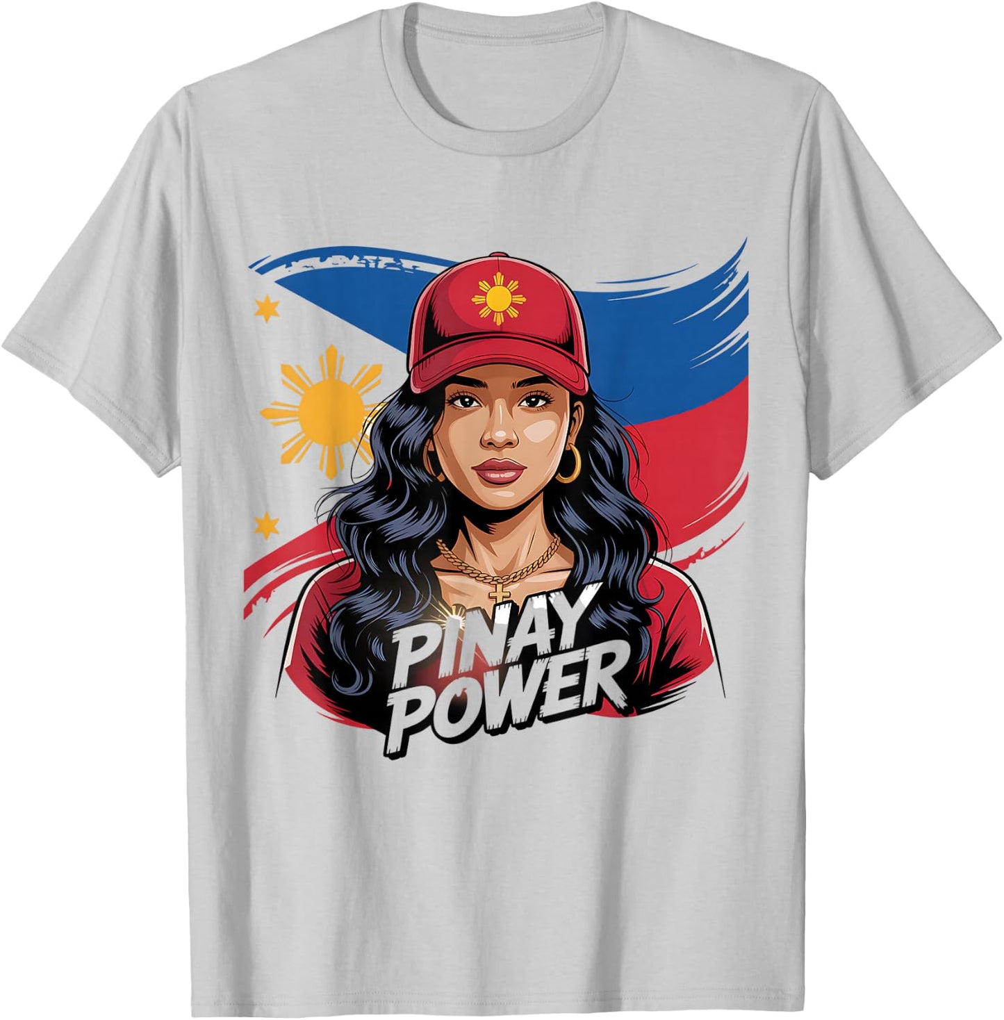 Filipina Girlfriend Pinay Power T-Shirt - T-Shirt | Ash