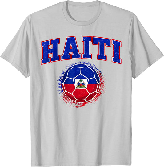 Haiti Haitian Flag Pride Men Women Kids T-Shirt - T-Shirt | Ash
