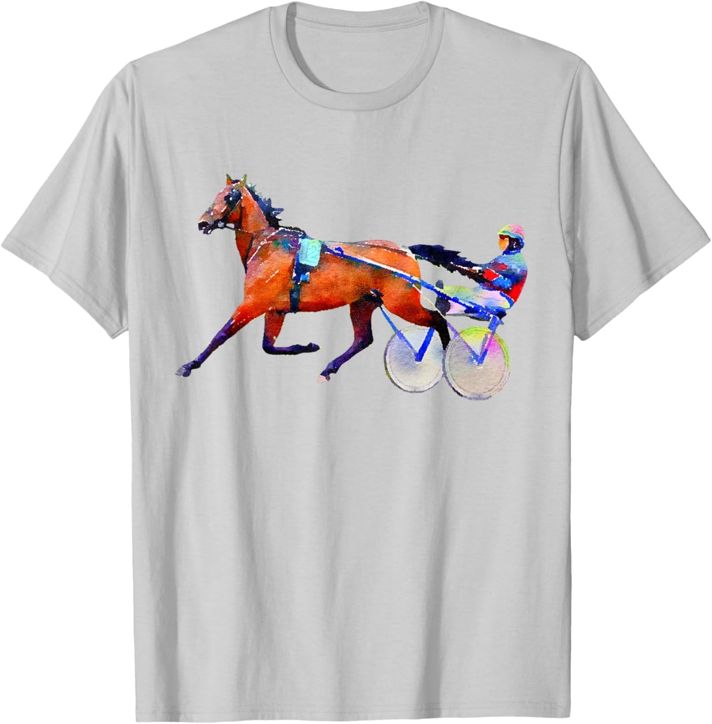 Sports Horse Race Harness Racing T-Shirt - T-Shirt | Ash