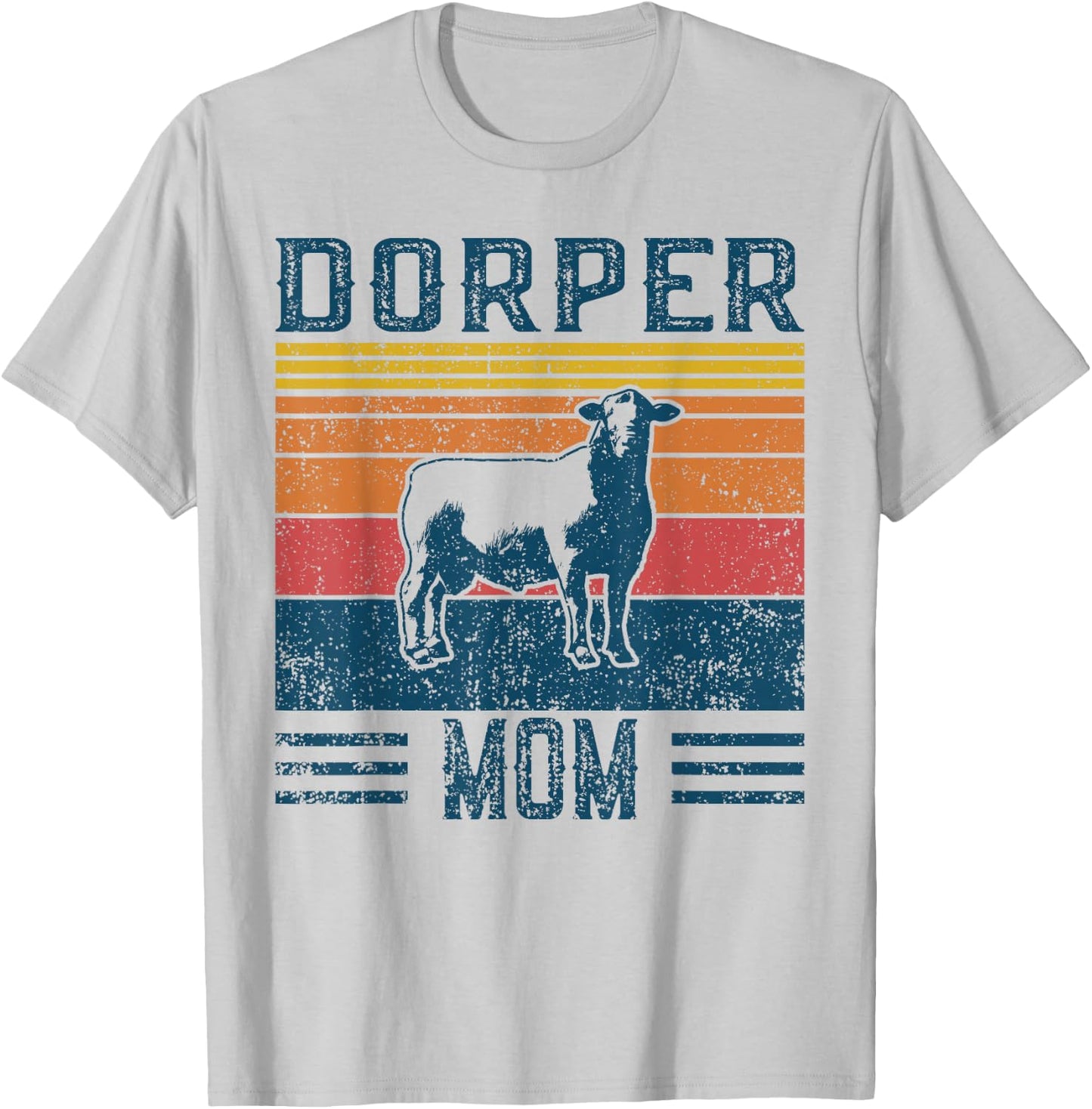 Best Sheep Mother - Vintage Dorper Sheep T-Shirt - T-Shirt | Ash
