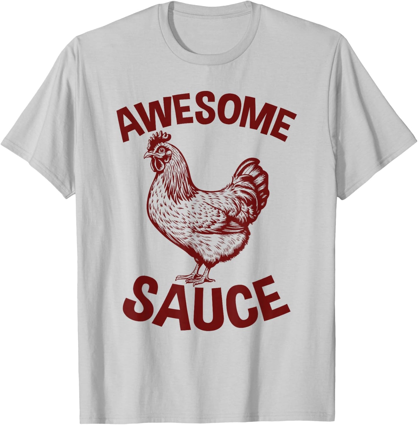 Awesome Sauces Rooster Sriracha Apparel Hot T-Shirt - T-Shirt | Ash