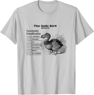 The Dodo Bird Taxonomy Classification T-Shirt - T-Shirt | Ash