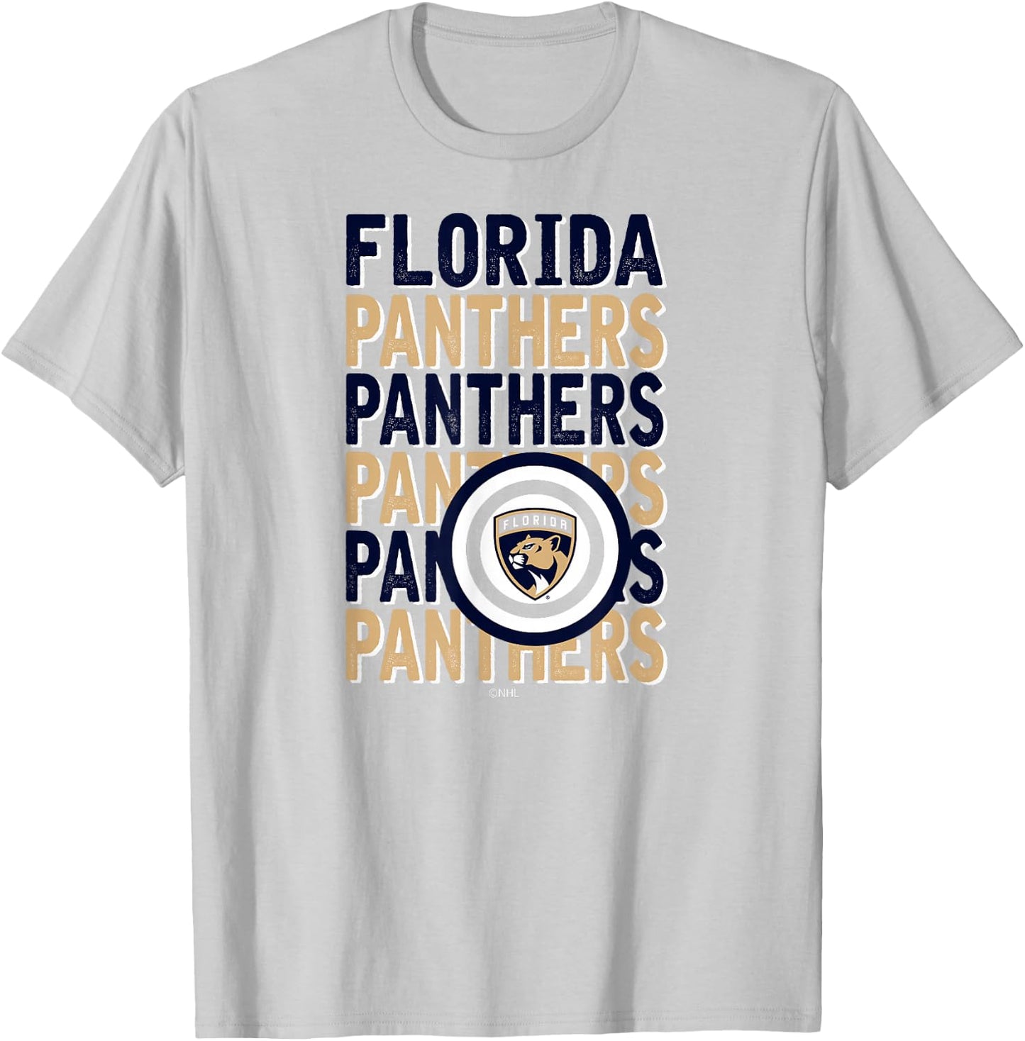 Florida Panthers Repeat Red Officially Licensed T-Shirt - T-Shirt | Ash