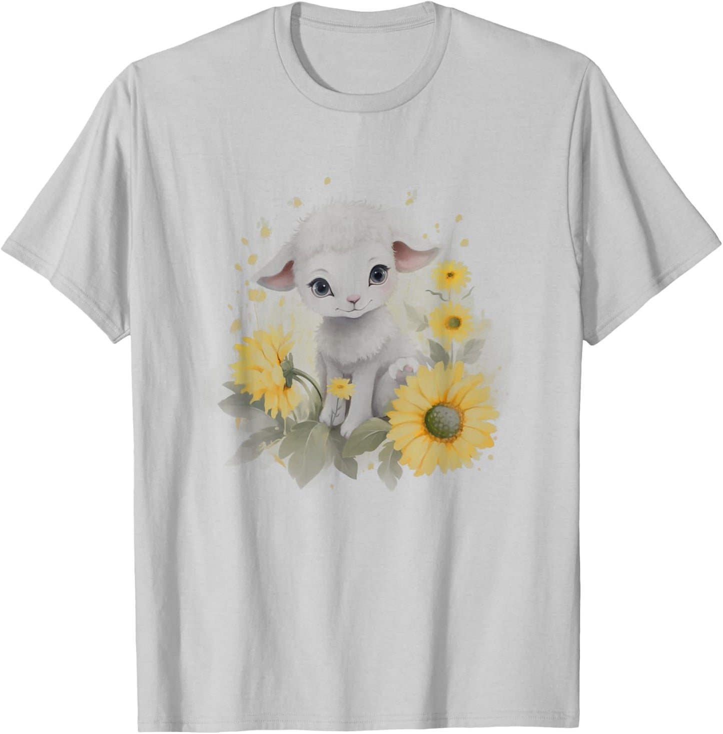 Beautiful baby animal animals - sheep baby sheep, baby lamb T-Shirt - T-Shirt | Ash