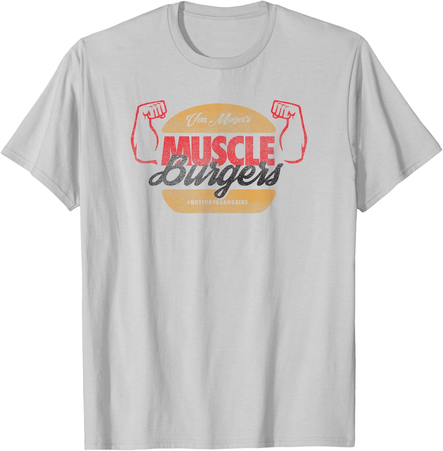 Calum Von Moger Muscle Burger T-Shirt - T-Shirt | Ash