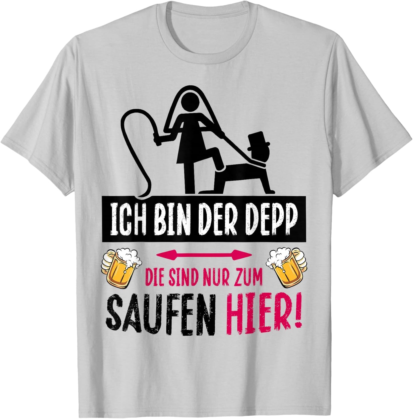 Hen Party Groom Costume Bachelor Party , pink T-Shirt - T-Shirt | Ash