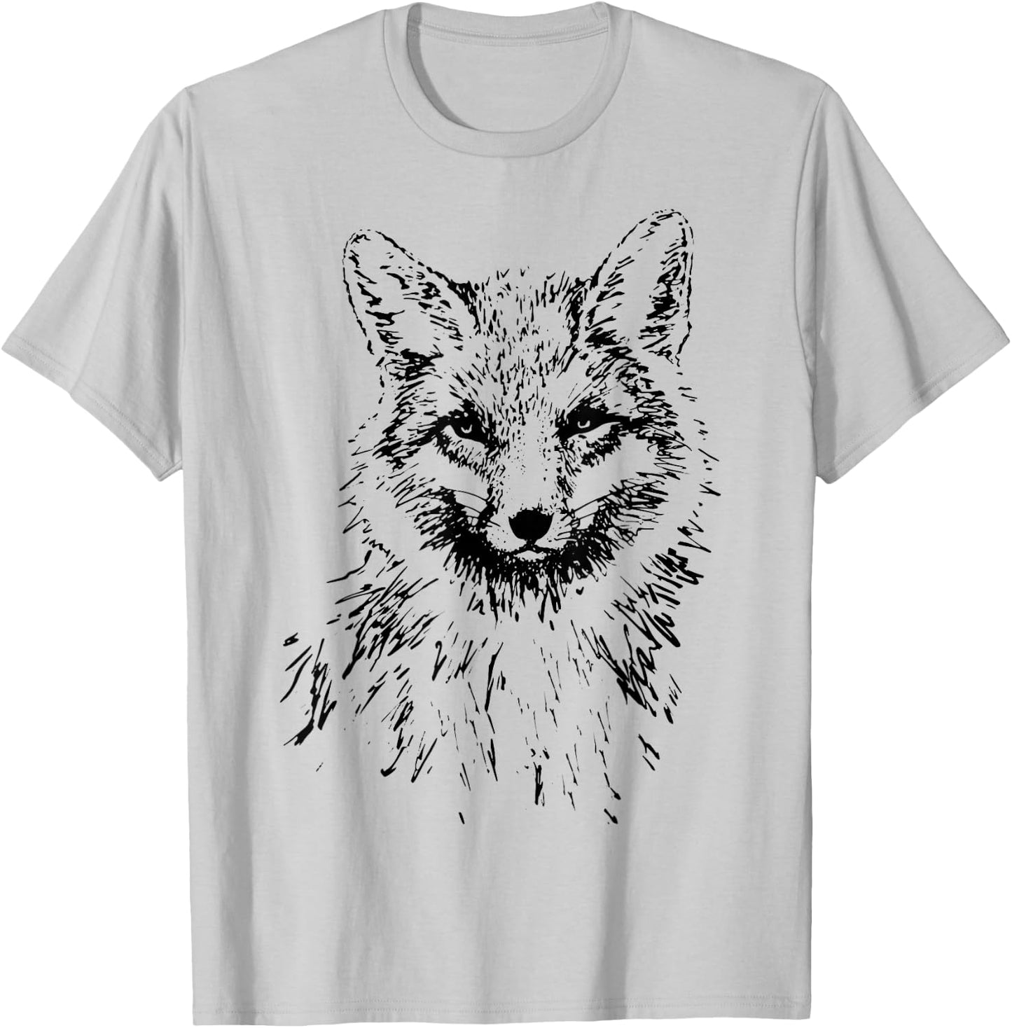 Fox Lovers Fox Motif Animals , gray T-Shirt - T-Shirt | Ash