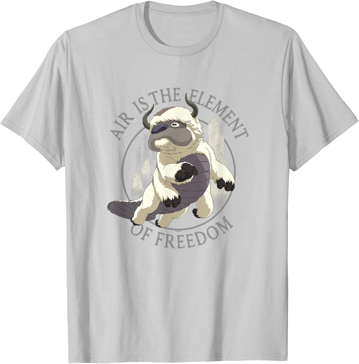 Avatar: The Last Airbender Appa Air The Element Of Freedom T-Shirt - T-Shirt | Ash