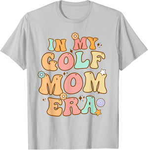 Groovy In My Golf Mom Era Retro Funny Mom Mother's Day T-Shirt - T-Shirt | Ash