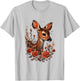 Women's Costume Shirt for Dirndl Cute Deer T-Shirt - T-Shirt | Ash