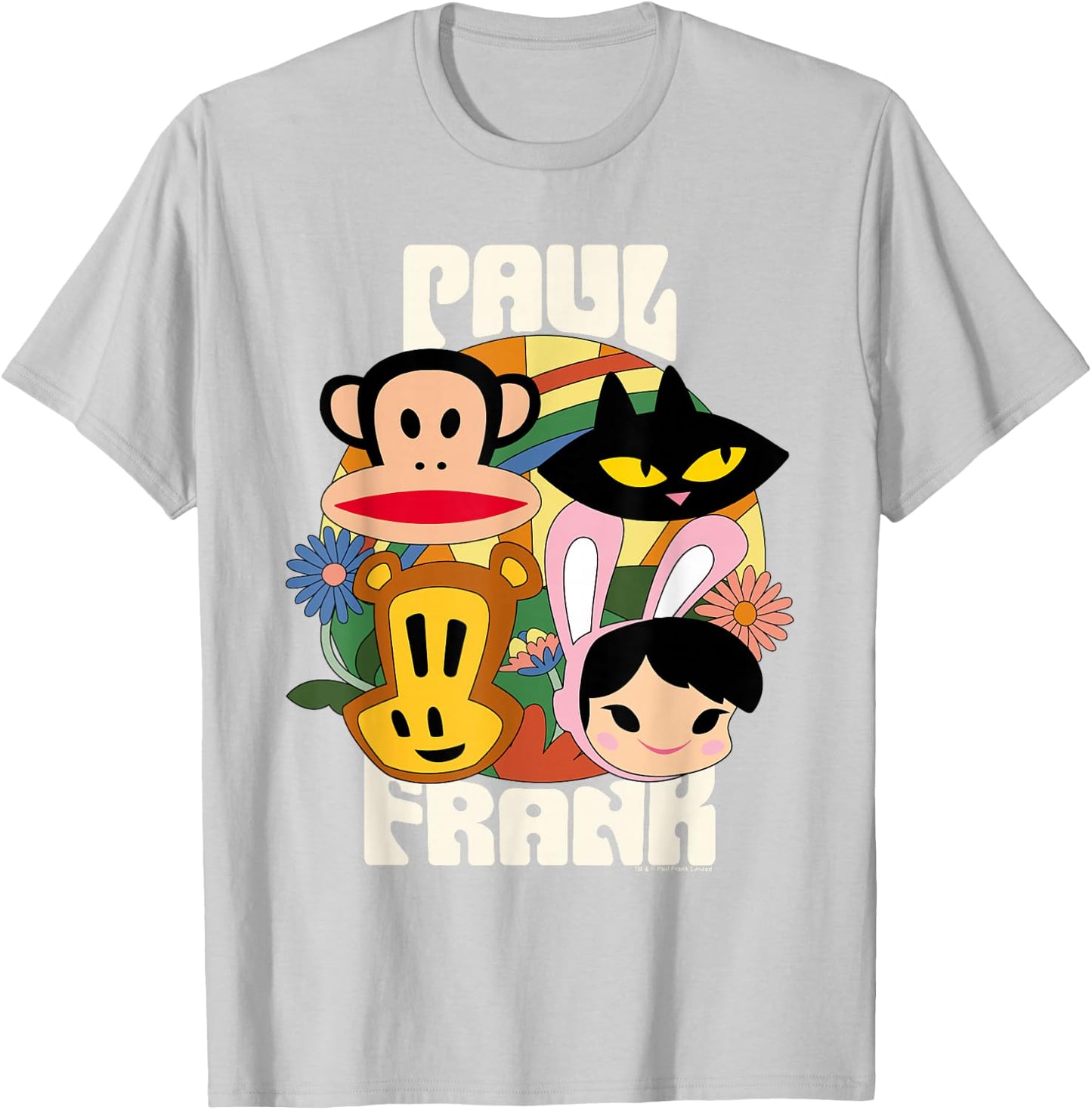 Paul Frank Julius Mika Cat Clancy & Bunny Girl T-Shirt - T-Shirt | Ash