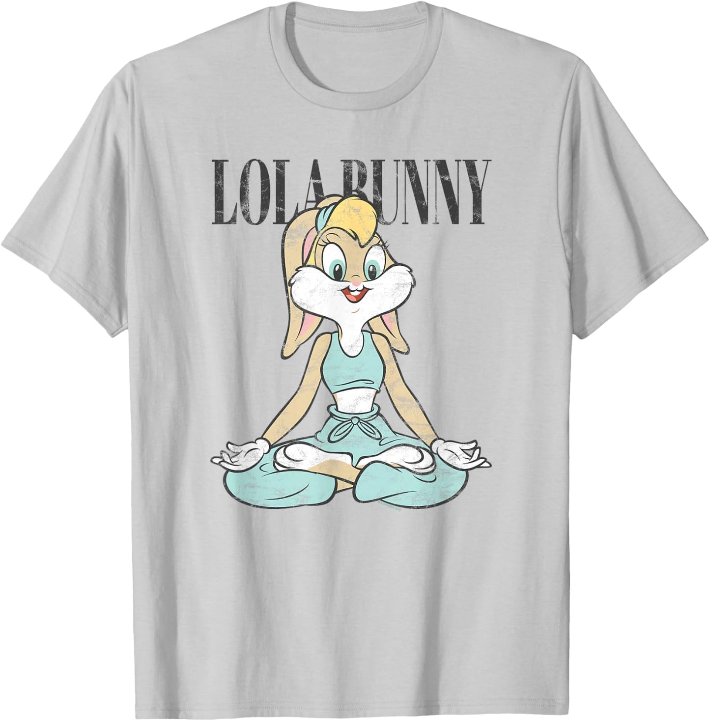 Looney Tunes Lola Bunny Yoga Pose T-Shirt - T-Shirt | Ash