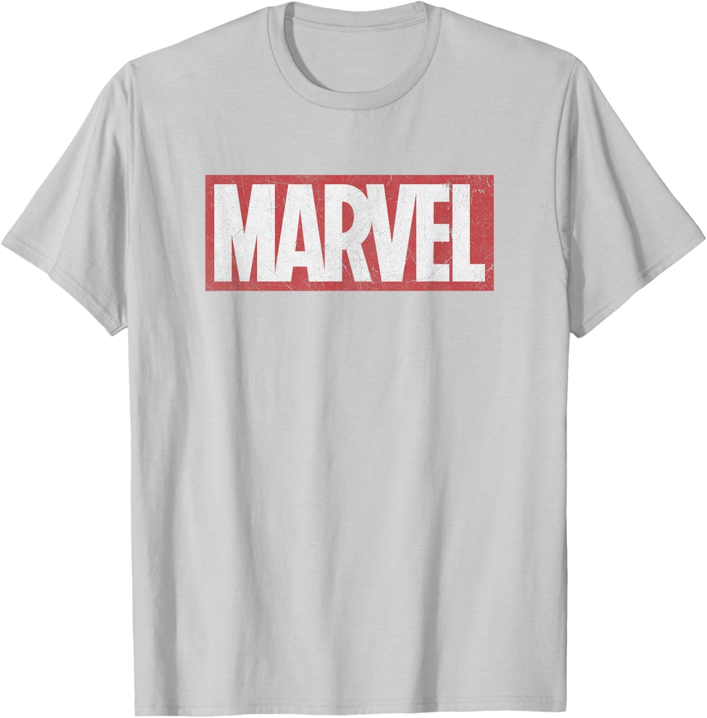 Marvel Classic Distressed Logo Graphic C2 Small T-Shirt - T-Shirt | Ash
