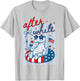 After While 4th of July Crocodile Patriotic Summer Vacation T-Shirt - T-Shirt | Ash