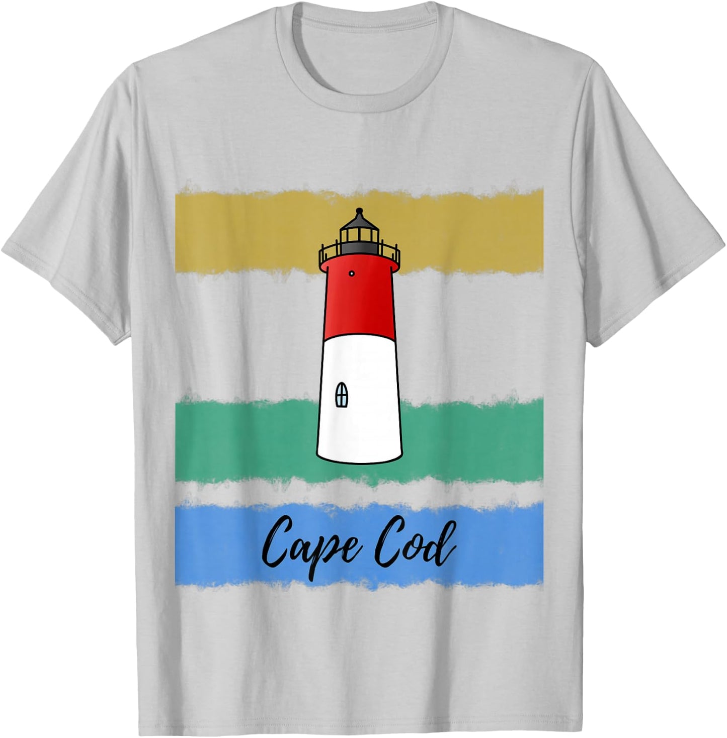 Cape Cod Lighthouse Nauset T-Shirt - T-Shirt | Ash