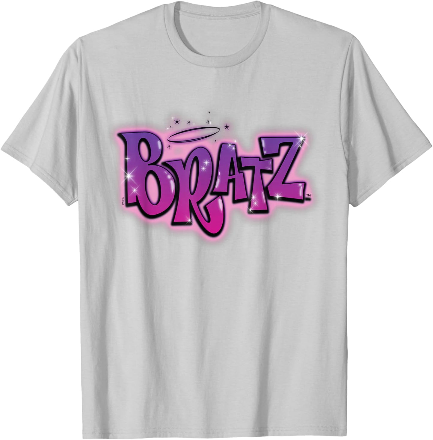 Bratz - Airbrush Pink and Purple Logo T-Shirt - T-Shirt | Ash