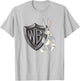 WB100 Looney Tunes Bugs Bunny Vintage Warner Bros. Logo T-Shirt - T-Shirt | Ash