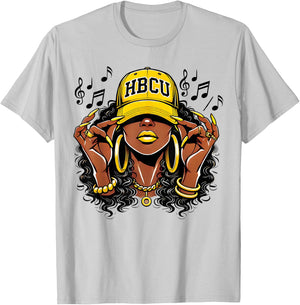 hbcu black and educated Black History Month HBCU T-Shirt - T-Shirt | Ash