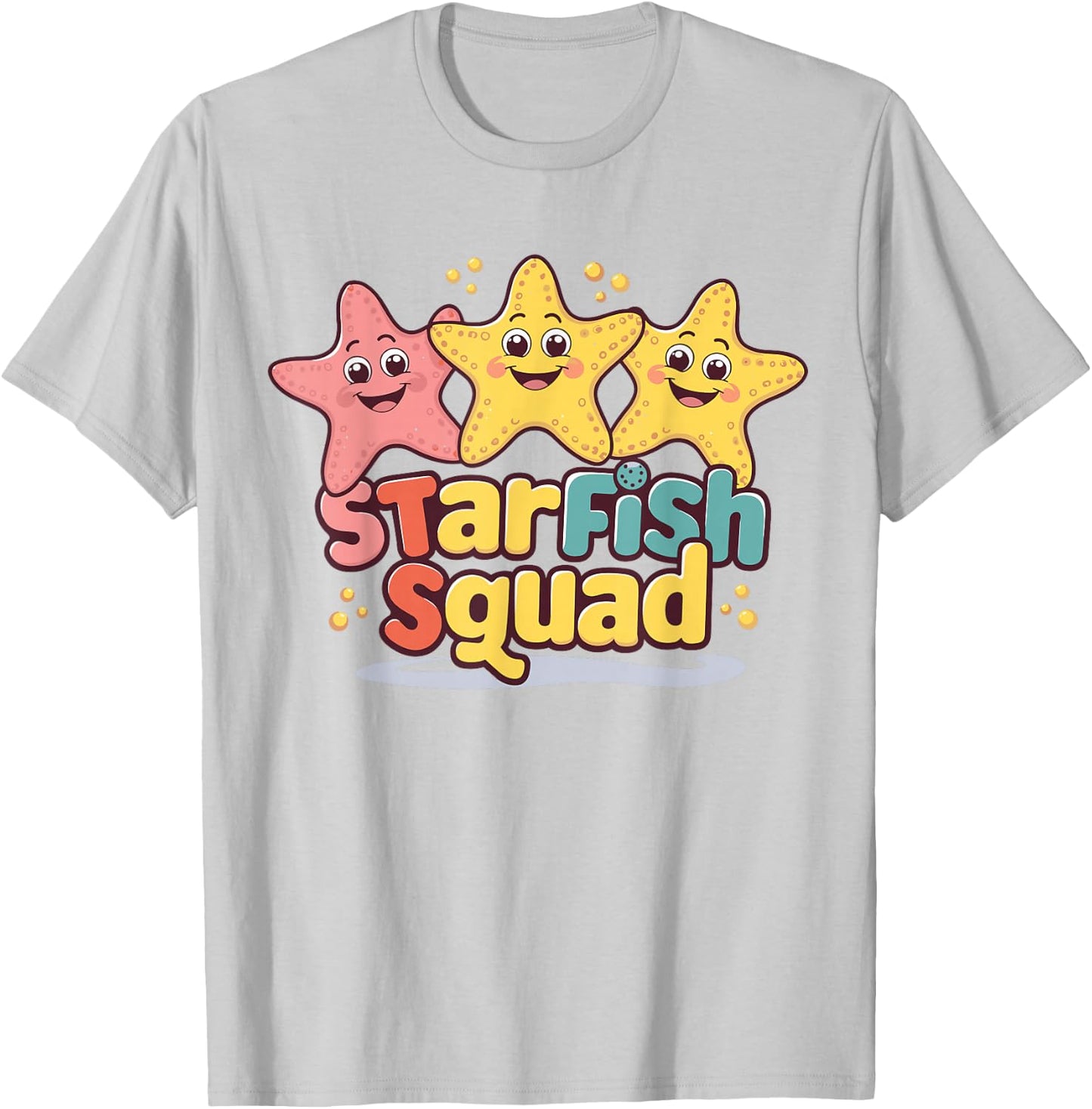 Starfish Squad Design for Starfish Lover Stuff Cool Starfish T-Shirt - T-Shirt | Ash