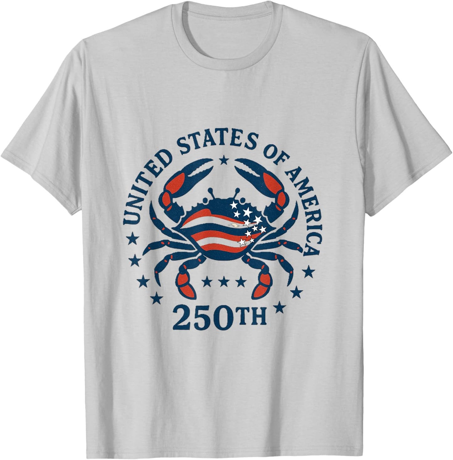 God Bless America/July 4th/ USA Designs/Red White and Blue T-Shirt - T-Shirt | Ash