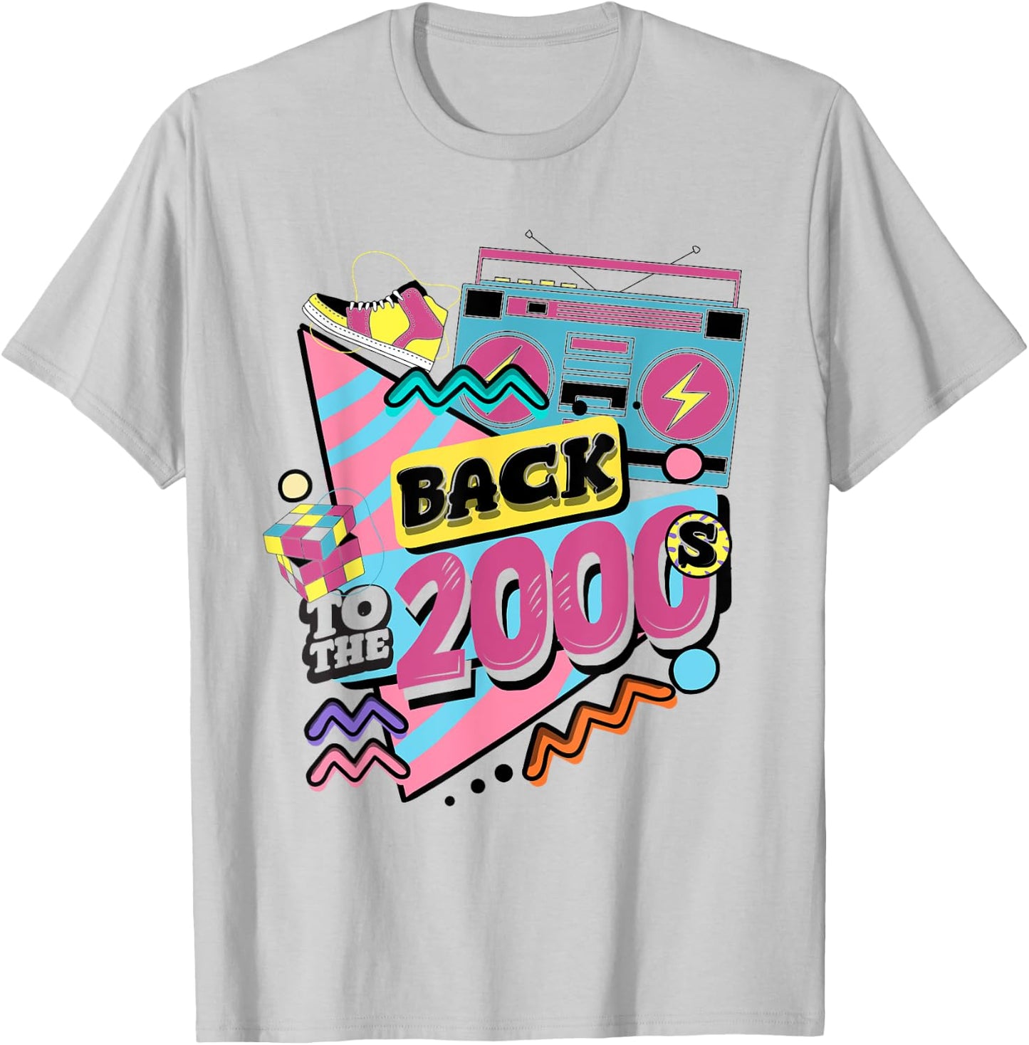 Back to the 2000s Vintage Two Thousand Retro 00s , White T-Shirt - T-Shirt | Ash