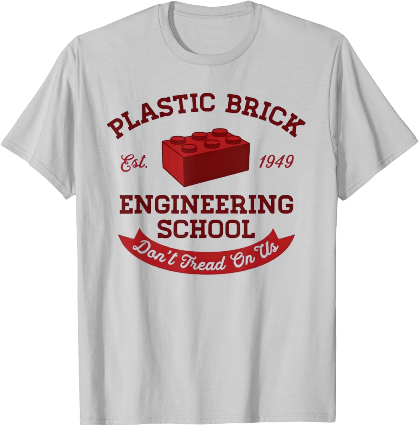 Plastic Brick Engineering School Funny Engineer T-Shirt - T-Shirt | Ash