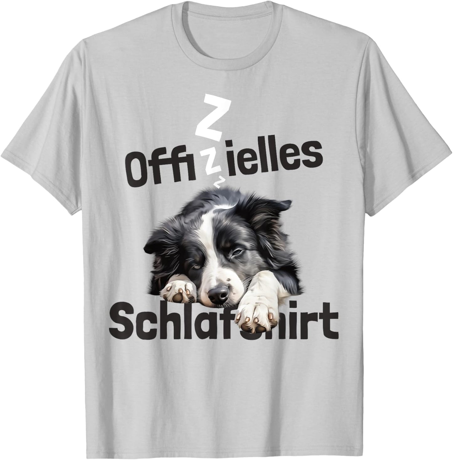 Official Border Collie Dog Pyjamas , blue T-Shirt - T-Shirt | Ash