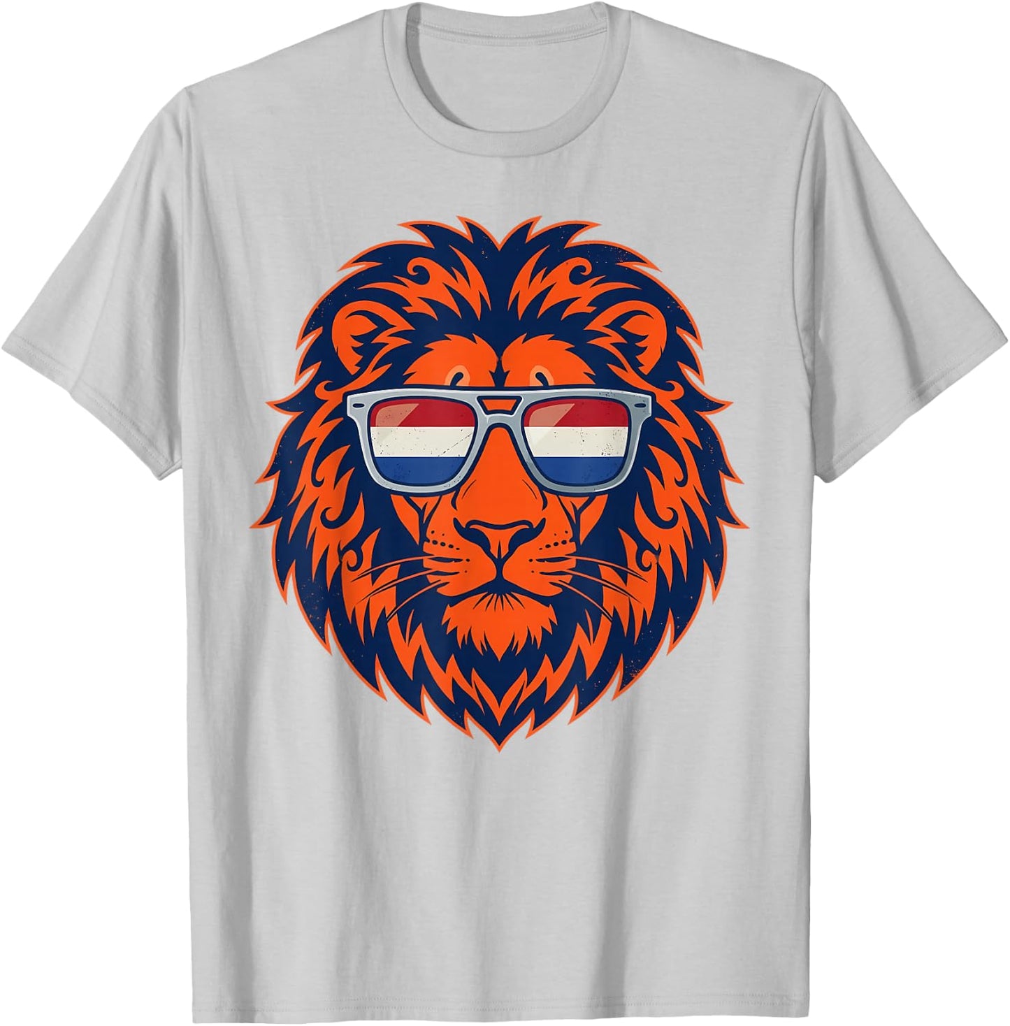 Nederland Lion in Dutch Flag Sunglasses, Orange Netherlands T-Shirt - T-Shirt | Ash