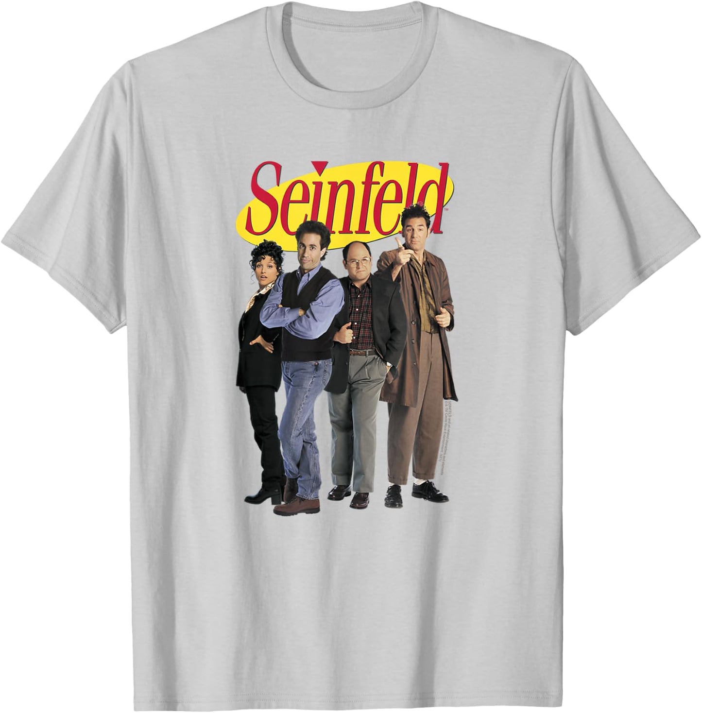 Seinfeld Cast and Logo T-Shirt - T-Shirt | Ash