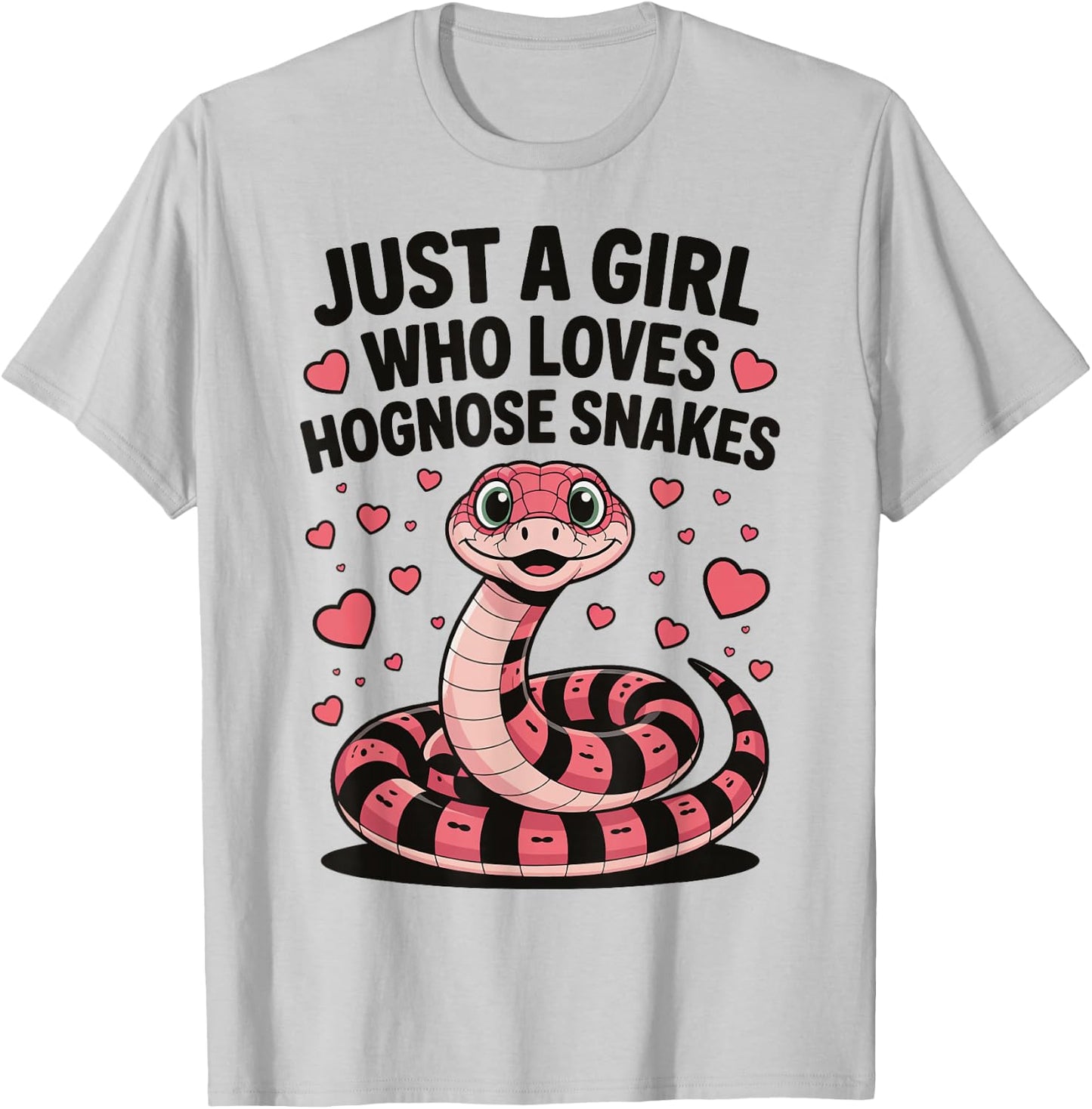 Just A Girl Who Loves Hognose Snakes T-Shirt - T-Shirt | Ash