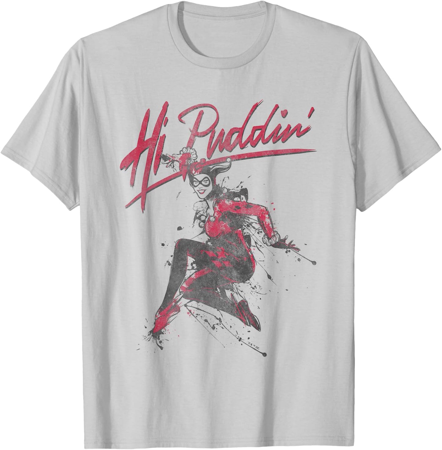 Batman Harley Quinn Hi Puddin' T-Shirt - T-Shirt | Ash
