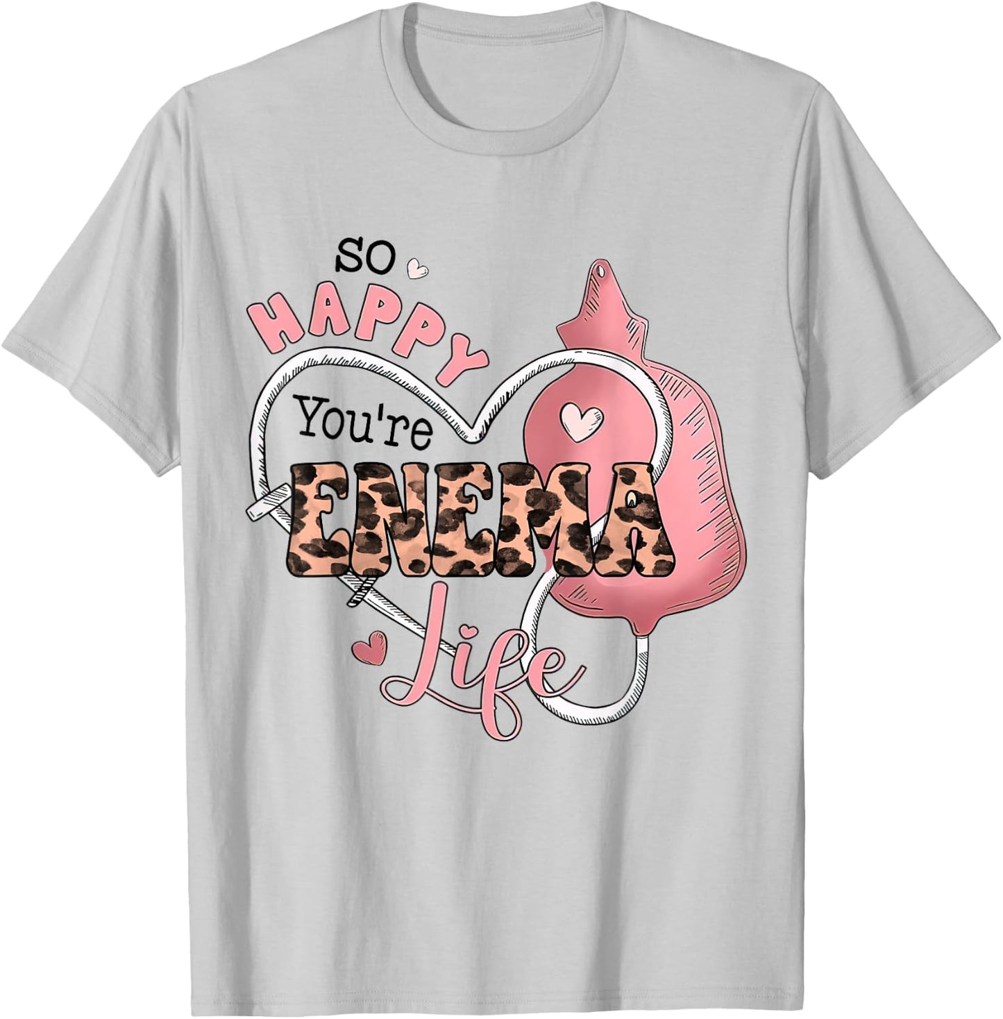 Nurse Enema Heart Med ICU Er Ed Rn Vday, Valentine Costume T-Shirt - T-Shirt | Ash