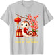 Year of the Snake 2025 Lunar Chinese New Year Red T-Shirt - T-Shirt | Ash