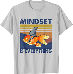 Everything Is Mindset Shark Fin Goldfish Vintage T-Shirt - T-Shirt | Ash