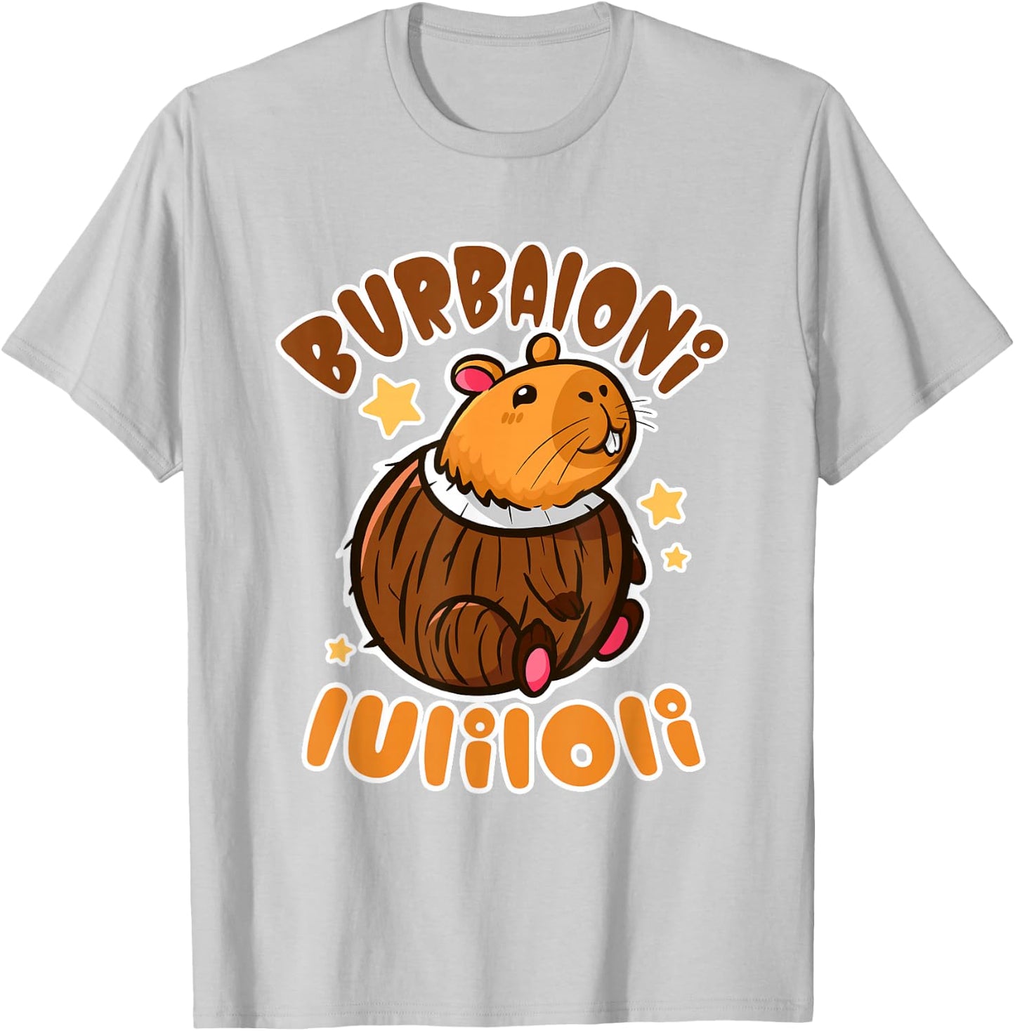 Italian Brainrot Burbaloni Luliloli Lustige Jungs T-Shirt - T-Shirt | Ash