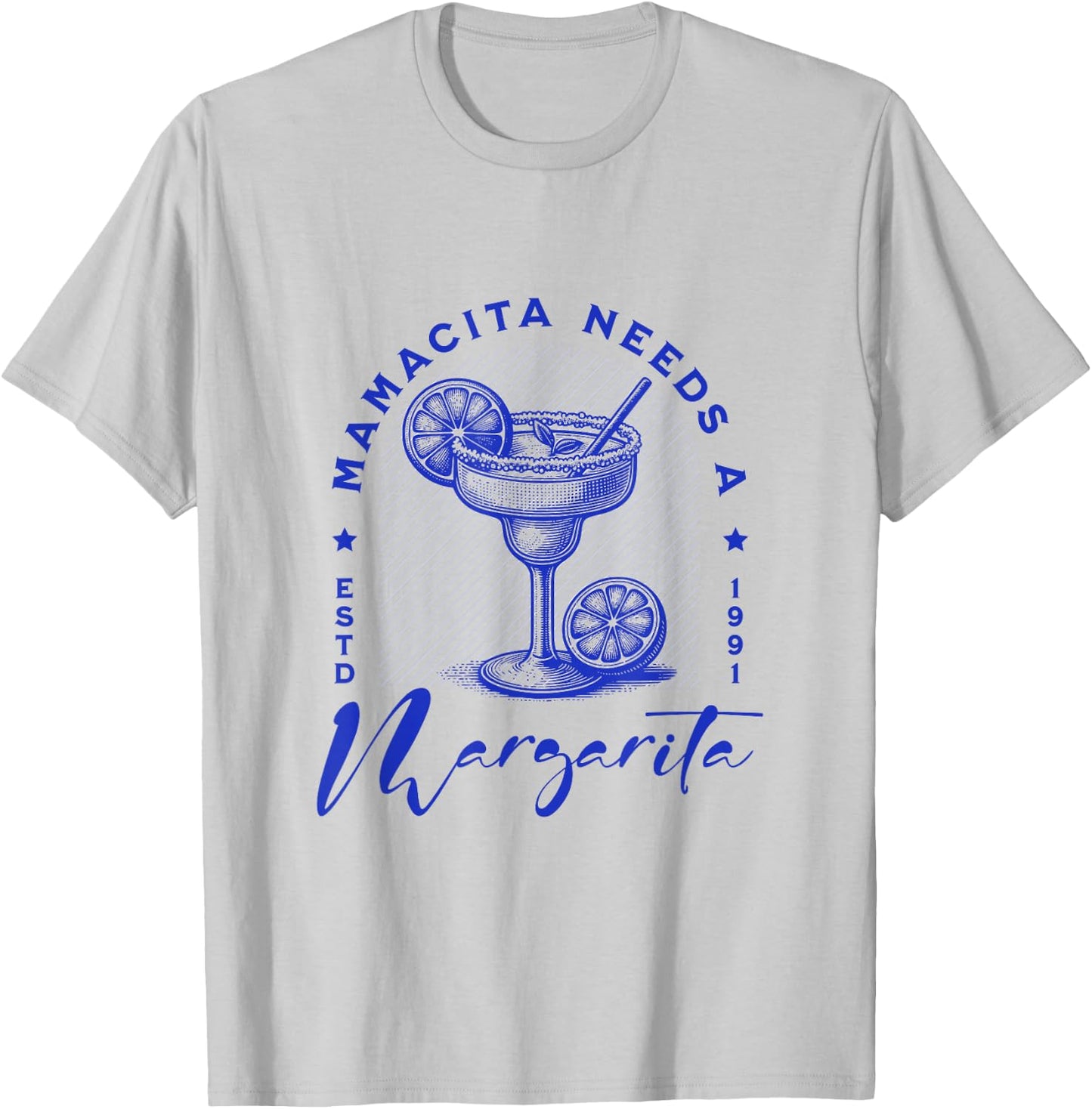 Mamacita needs a margarita – Funny Vintage Gift , white, S T-Shirt - T-Shirt | Ash