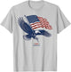 Vintage 250 Years Eagle American 250th 4th July Anniversary T-Shirt - T-Shirt | Ash