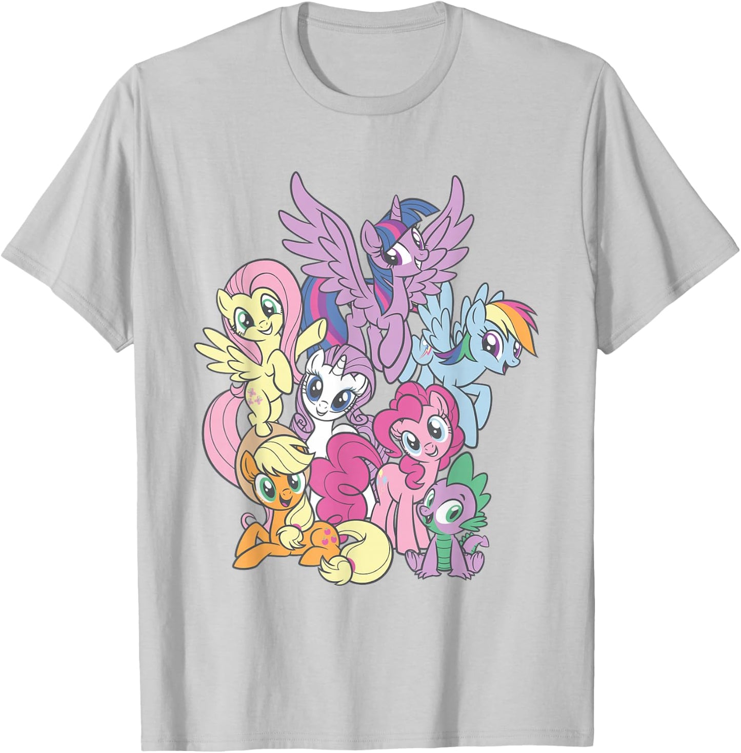 My Little Pony Spike and The Squad T-Shirt - T-Shirt | Ash