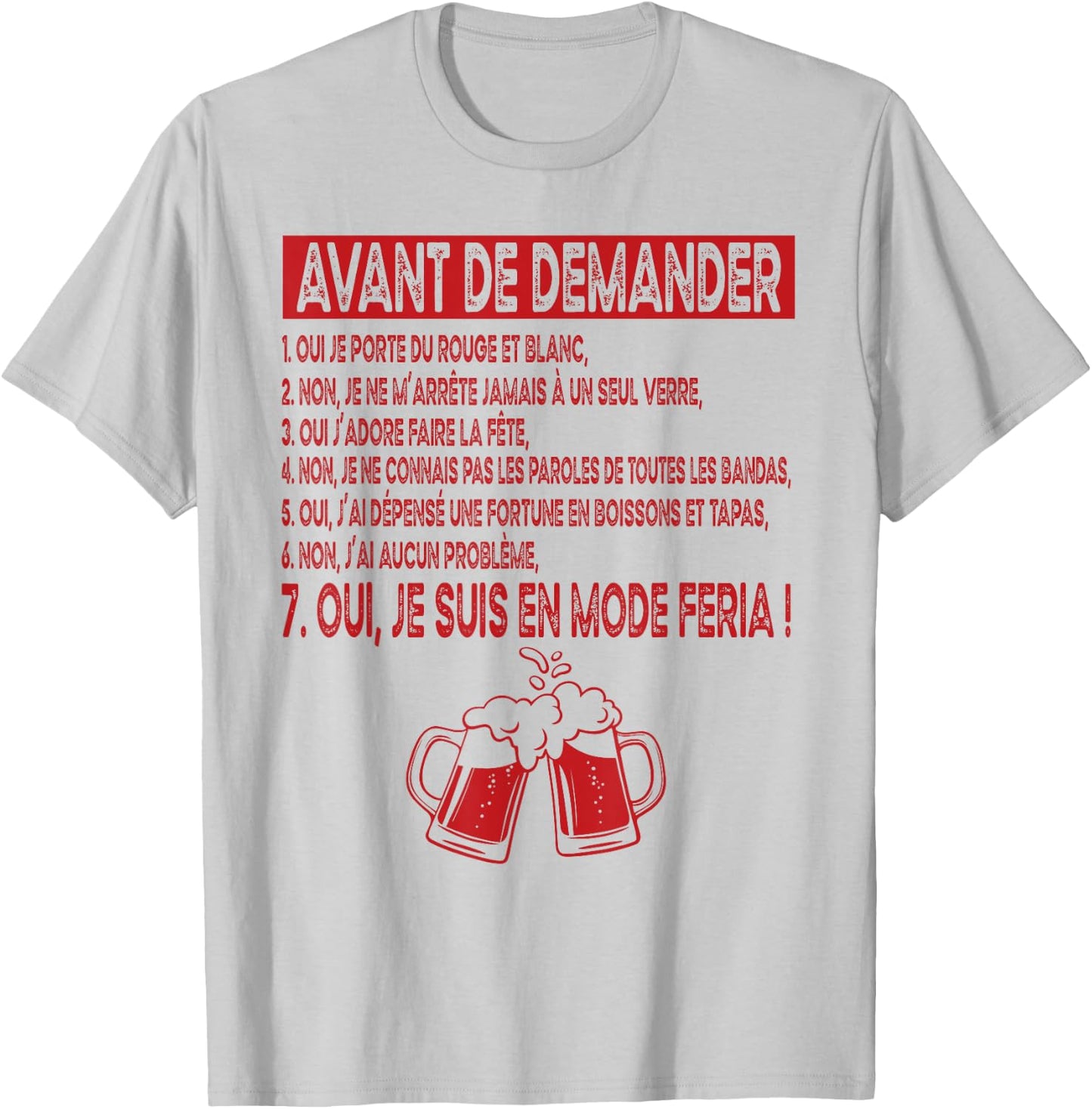 in Feria Fashion Basque Party Tapas and Aperitif South West T-Shirt - T-Shirt | Ash
