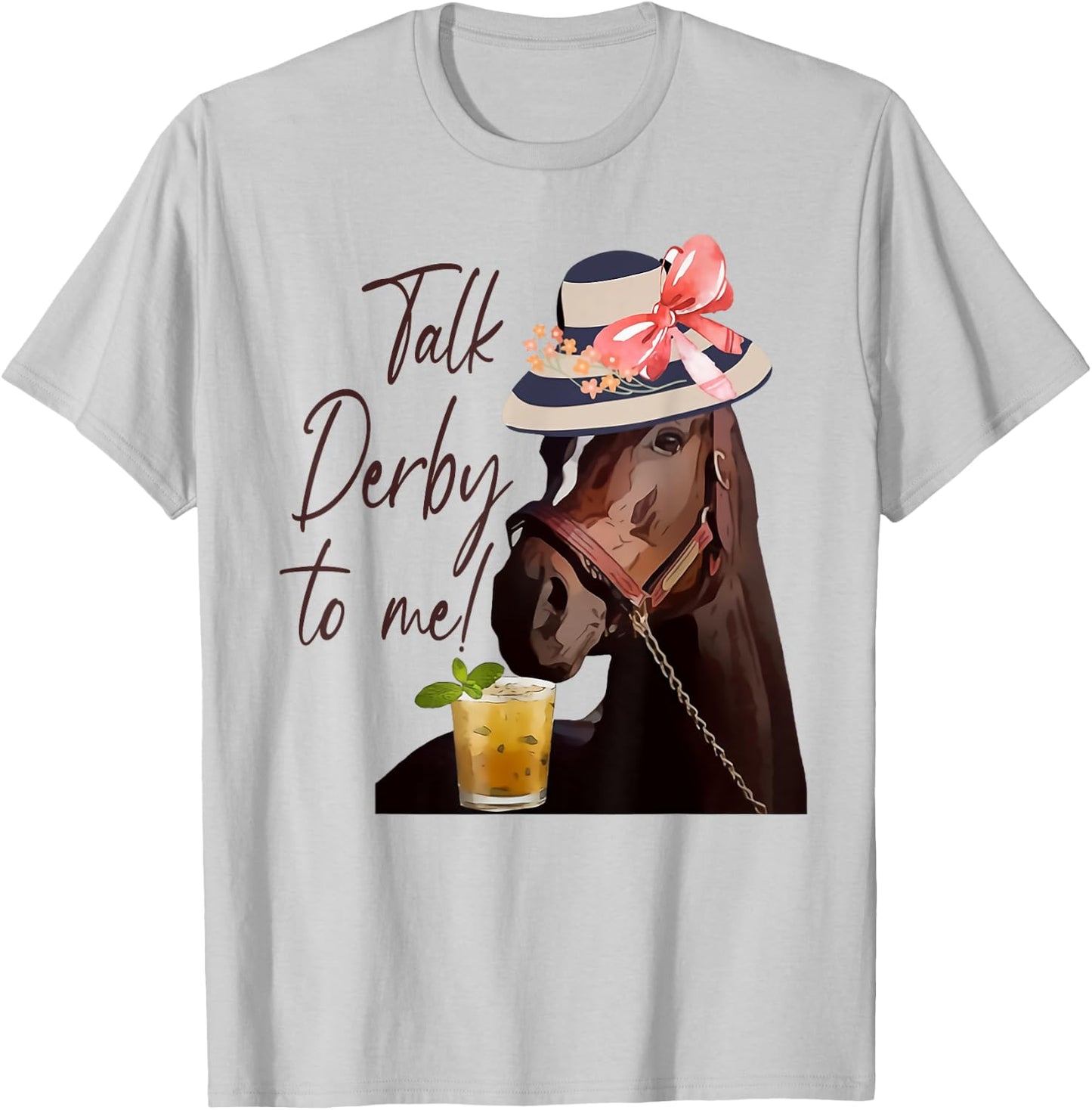 Talk Derby to Me Horse T-Shirt - T-Shirt | Ash