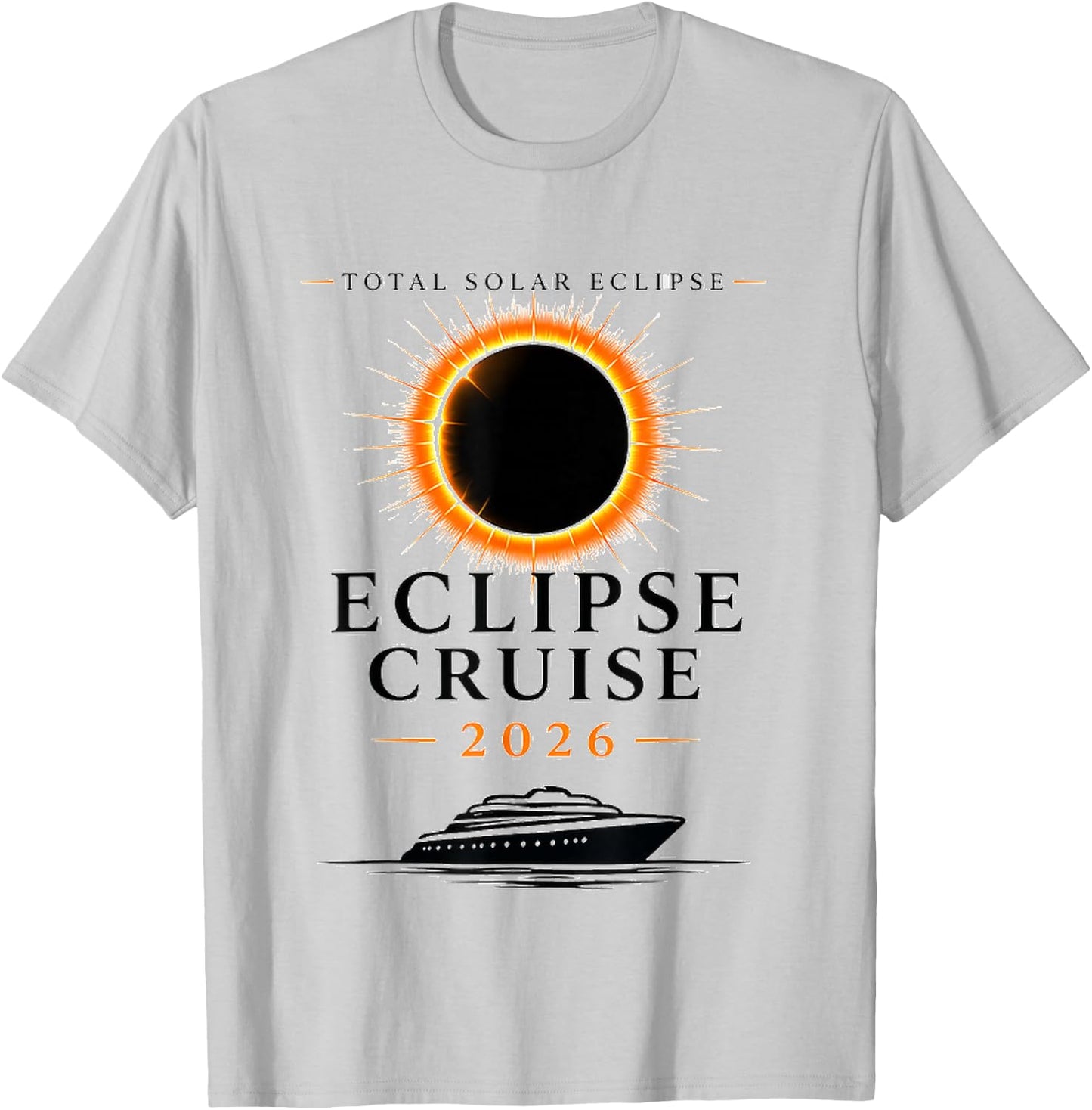 Total Solar Eclipse Cruise T-Shirt - T-Shirt | Ash