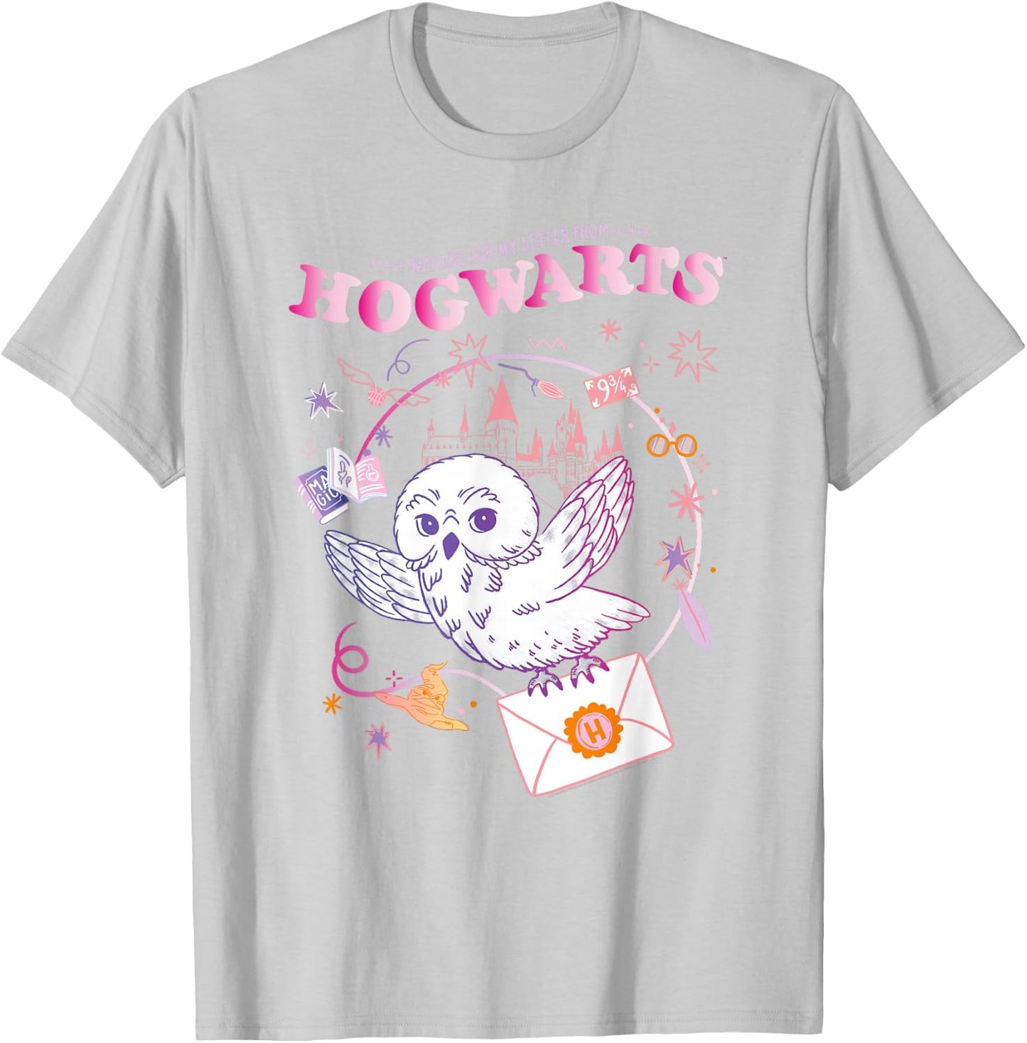 Harry Potter Owl Letter T-Shirt - T-Shirt | Ash