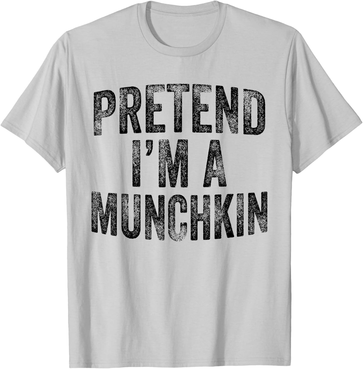 Pretend I'm A Munchkin Family Lazy Halloween Party Costume T-Shirt - T-Shirt | Ash