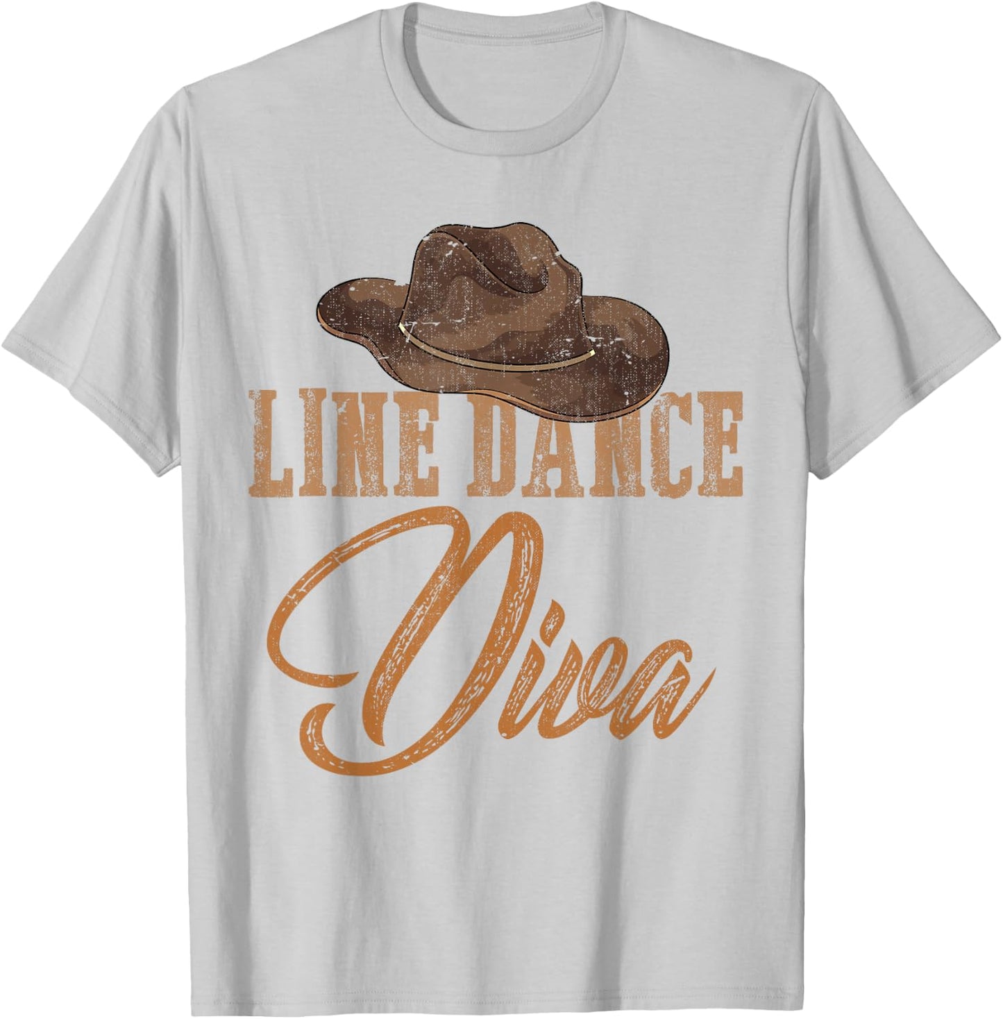 Country Western Line Dance Gifts Line Dance Diva Women Girls Line Dance T-Shirt - T-Shirt | Ash