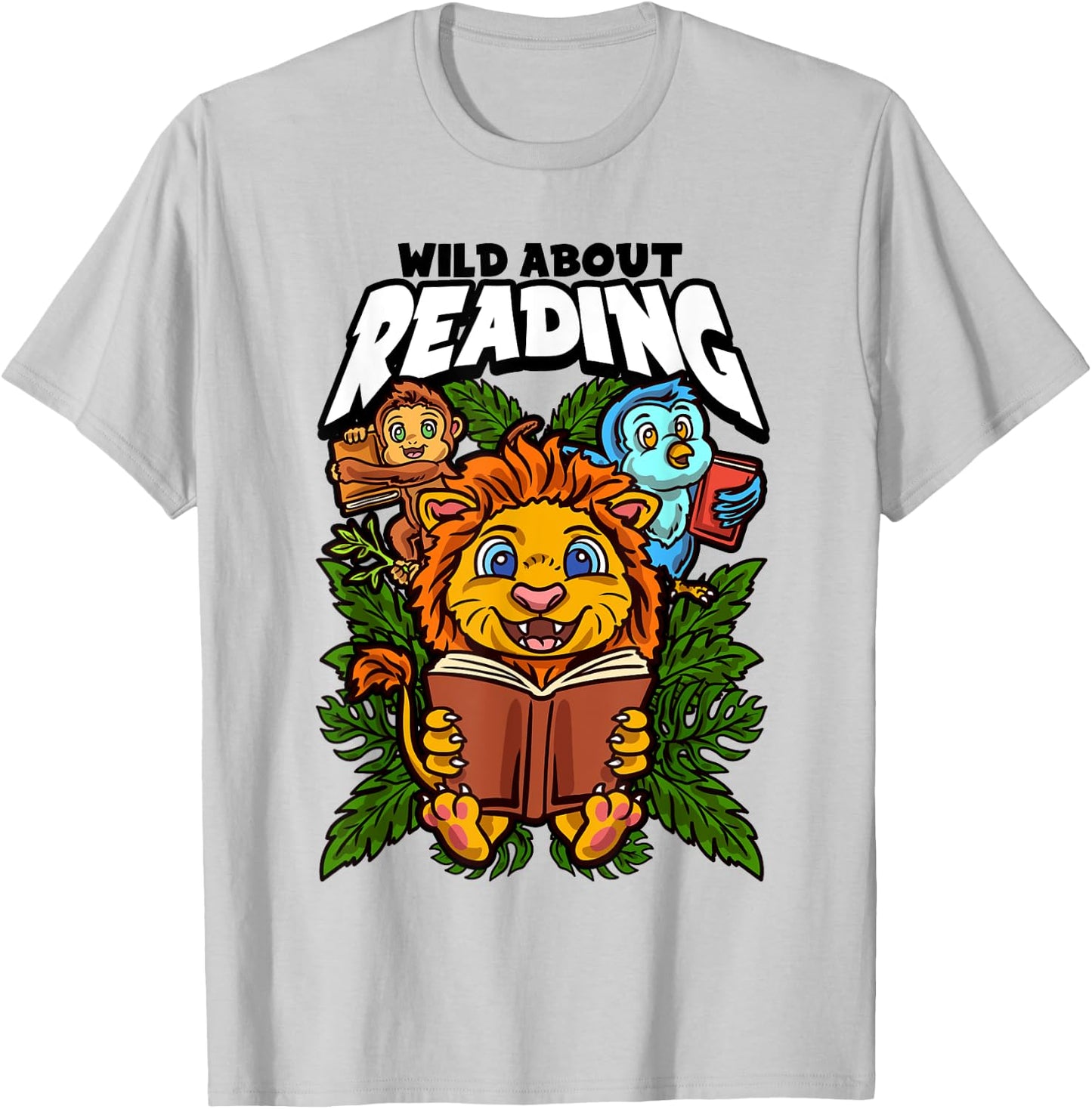 Wild about reading books, Reading is a ticket to adventure T-Shirt - T-Shirt | Ash