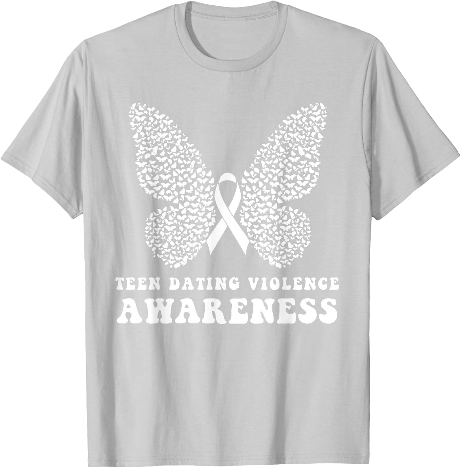 Teen Dating Violence Awareness T-Shirt - T-Shirt | Ash