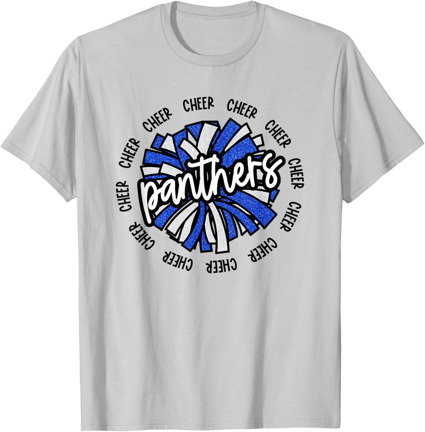 School Spirit Panthers Cheer Panther Pride Fan Team Items T-Shirt - T-Shirt | Ash