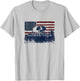 Mossy Oak 4th Of July American Flag Forest Distressed Logo T-Shirt - T-Shirt | Ash