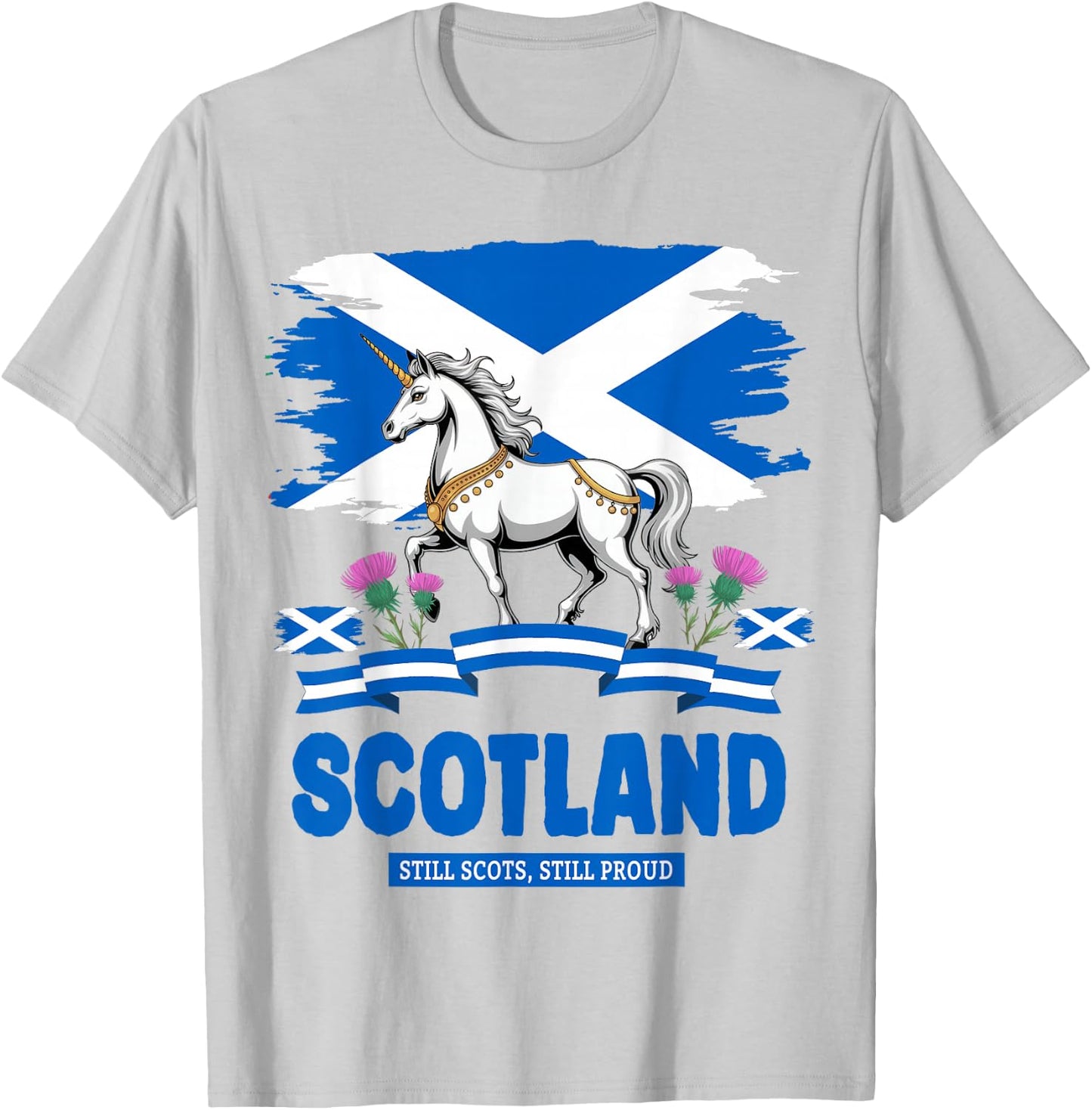 Scottish Unicorn Outfit Idea For Toddlers & Kids Scotland T-Shirt - T-Shirt | Ash