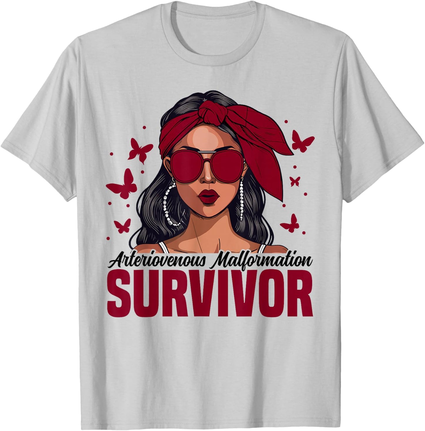 AVM Survivor Month Arteriovenous Malformation Awareness T-Shirt - T-Shirt | Ash